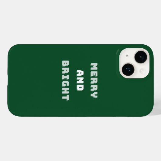 Vroege en heldere, groene kerstkunst, feestdag Case-Mate iPhone case (Achterkant (horizontaal))