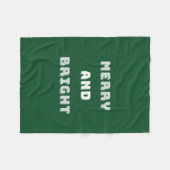 Vroege en heldere, groene kerstkunst, feestdag fleece deken (Voorkant (Horizontaal))