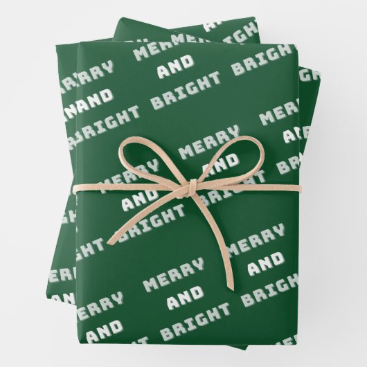 Vroege en heldere, groene kerstkunst, feestdag inpakpapier vel (In situ)