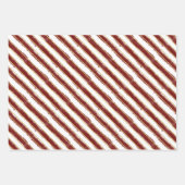Vroege en heldere kerstbomen en Stripes set van 3 Inpakpapier Vel (Voorkant 3)