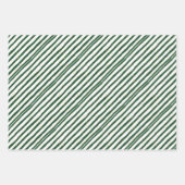 Vroege en heldere kerstbomen en Stripes set van 3 Inpakpapier Vel (Voorkant 2)