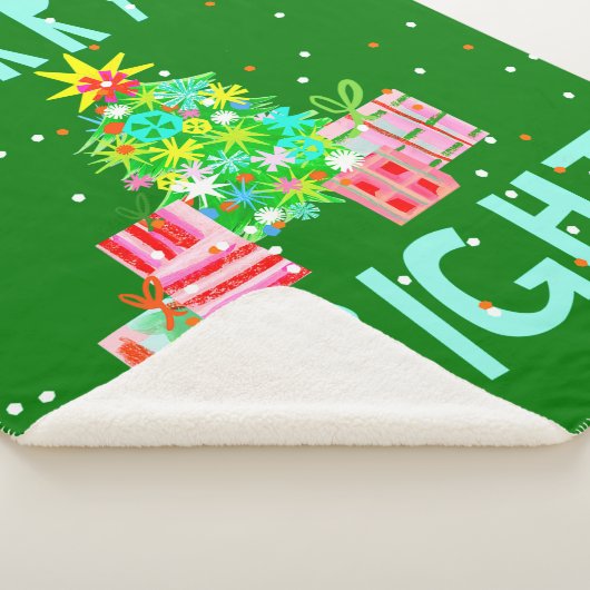 Vroege en heldere kerstboom sherpa deken (3/4)