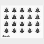 Vroege en heldere kerstboom | Vakantiegeld Sticker (Vel)