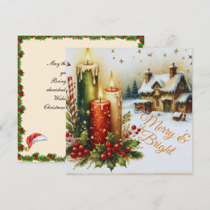 Vroege en heldere kerstkaart
