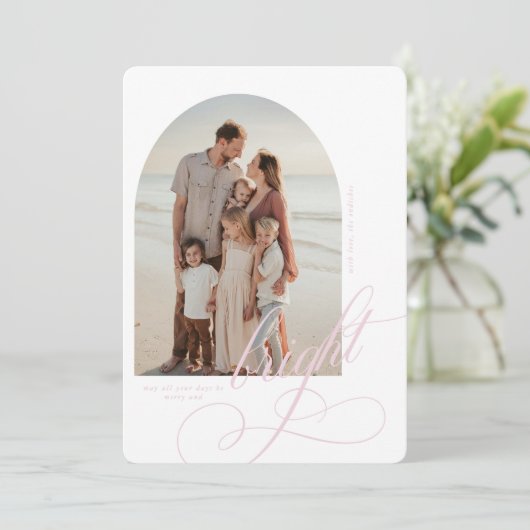 Vroege en heldere kerstkaart (Staand voorkant)