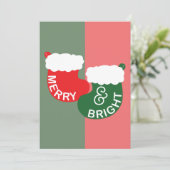 Vroege en heldere kerstkaart (Staand voorkant)