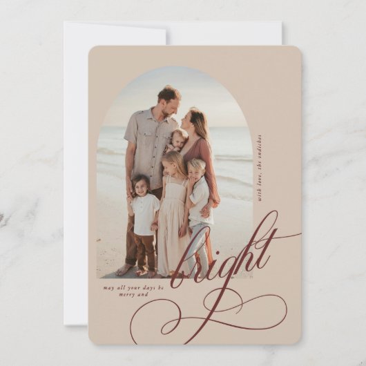 Vroege en heldere kerstkaart (Voorkant)