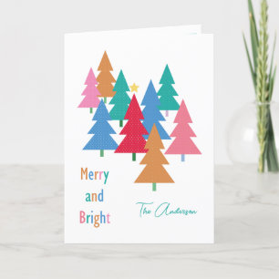 Vroege en heldere kerstkaart bedankkaart