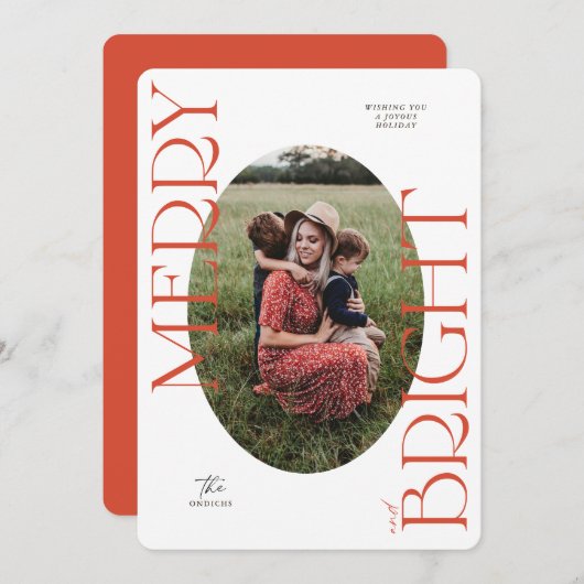 Vroege en heldere kerstkaart voor feestdagen (Voorkant / Achterkant)