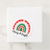 Vroege en heldere kersttassen bedankjes labels (In situ)