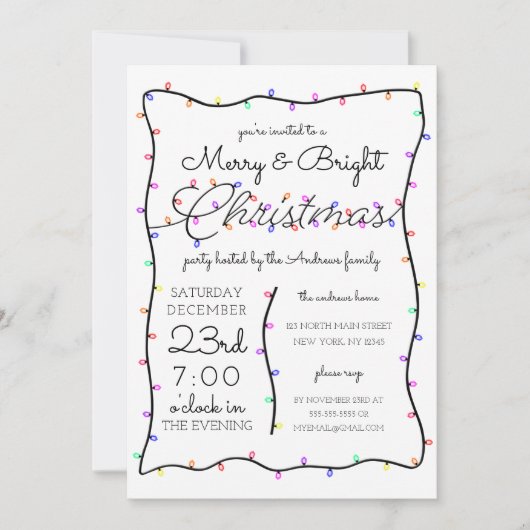 Vroege en heldere Neon Glow Lights Kaart (Voorkant)