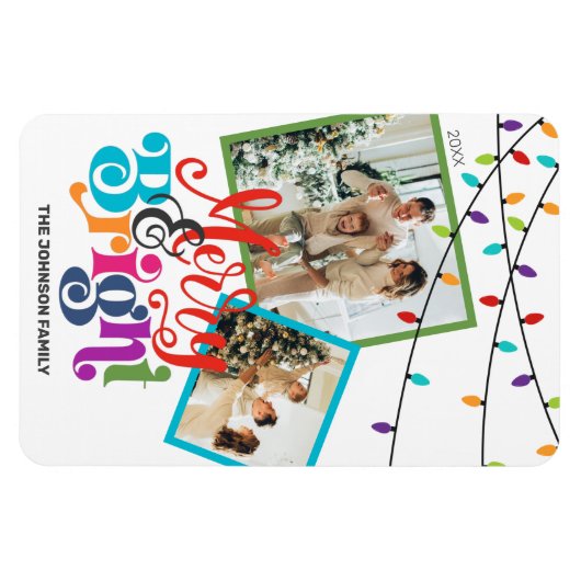 Vroege en lichte kerstfeestdagen magneet (Horizontaal)