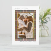 Vroege en lichte kerstfeestjes Foto Feestdagenkaart (Staand voorkant)