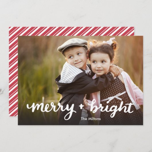 Vroege en lichte kerstkaart (Voorkant / Achterkant)