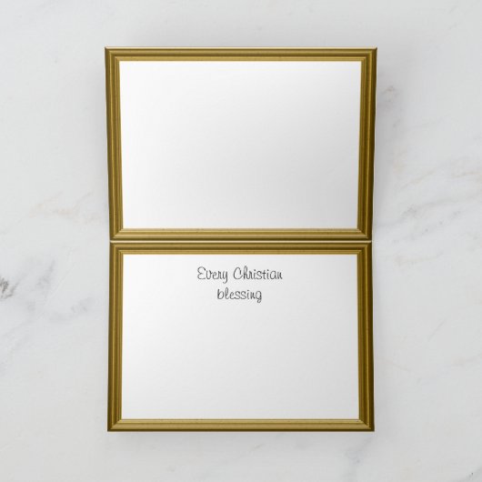 Vroege Ethiopische Koptische evangeliën, uit Ethio Feestdagen Kaart (Binnen)