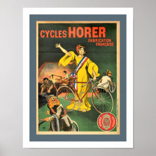 VROEGE FIETSAANBIEDINGSPOSTER POSTER