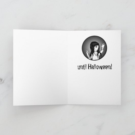 Vroege Halloween groeten Kaart (Binnen)