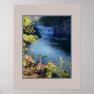Vroege herfst bij Herfsten in Cumberland, Kentucky Poster