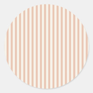 Vroege Herfst Erfgoed Strepen Warm Abrikoos Ronde Sticker