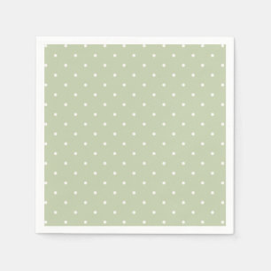 Vroege herfst polka stippen Micro Zachte olijf Servet