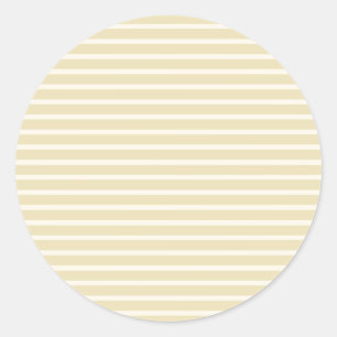 Vroege Herfst Verfijnde Strepen Gouden Tarwe ll Ronde Sticker