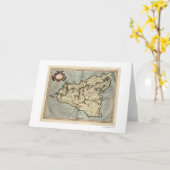 Vroege Kaart 1595 van Sicilië van Mercator (Gele Bloem)