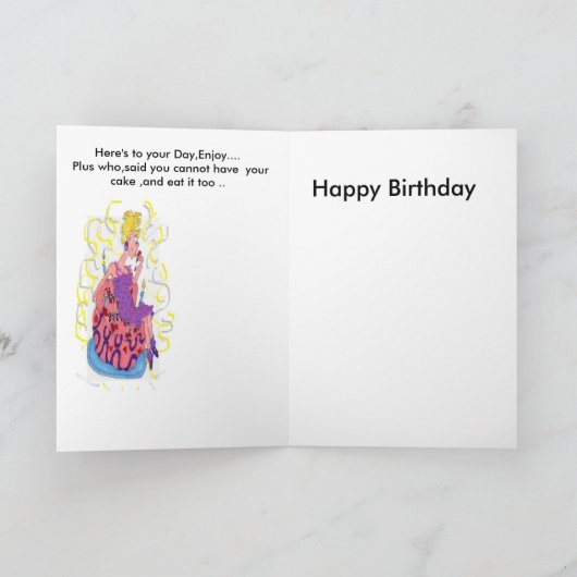 Vroege Kaart: Vroege verjaardag.. Kaart (Binnen)