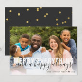 Vroege kerst met Gold Foil Feestdagenkaart (Voorkant / Achterkant)