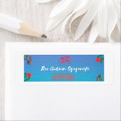 Vroege kerstabel Adres Labal Etiket (Insitu)