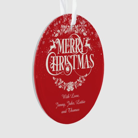 Vroege kerstagedag ornament (voorkant)