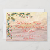 Vroege kerstavond 0742 feestdagenkaart (Achterkant)