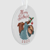 Vroege kerstavond met Slothmas Ornament (voorkant)