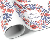 Vroege kerstbloemen cadeaupapier (Rol Hoek)