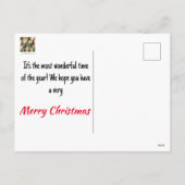 Vroege kerstbomen feestdagenkaart (Achterkant)