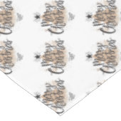 Vroege kerstbomen tafelkleed (Gekanteld)