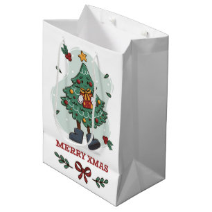 Vroege kerstboom medium cadeauzakje