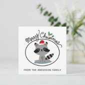 Vroege kerstcadeaubonnen Persoonlijke naam Feestdagenkaart (Staand voorkant)