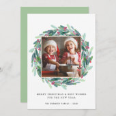 Vroege kerstdag Modern Foto Holiday (Voorkant / Achterkant)