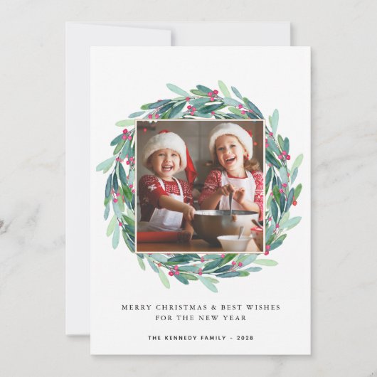 Vroege kerstdag Modern Foto Holiday (Voorkant)