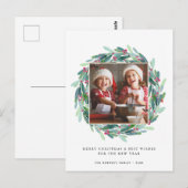 Vroege kerstdag Modern Foto Holiday Briefkaart (Voorkant / Achterkant)