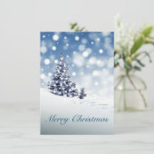 Vroege kerstfeestdag feestdagenkaart (Staand voorkant)