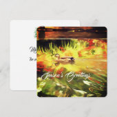 Vroege kerstfeestdag feestdagenkaart (Voorkant / Achterkant)