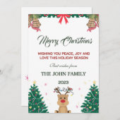 Vroege kerstfeestdag feestdagenkaart (Voorkant / Achterkant)