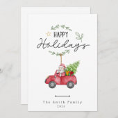 Vroege kerstfeestdag feestdagenkaart (Voorkant / Achterkant)