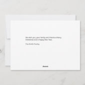 Vroege kerstfeestdag feestdagenkaart (Achterkant)