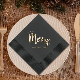 Vroege kerstfeestdag folie servetten
