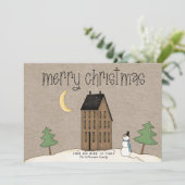 Vroege kerstfeestdag Kaart (Staand voorkant)