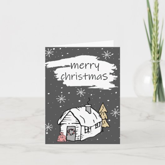 Vroege kerstfeestdag kaart (Voorkant)