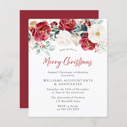 Vroege kerstfeestdag met kerstfeest (Voorkant / Achterkant)