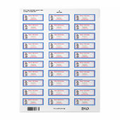 Vroege kerstfeestelijke Schnauzer Holiday Return Etiket (Full Sheet)